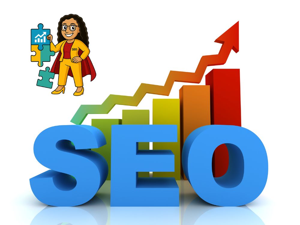 word seo with a rank chart